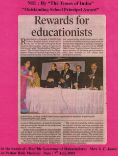 Educationist Rewarded