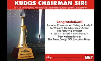 MET Chairman wins Edupreneur 2013