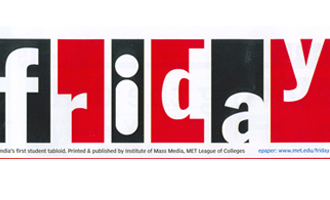 'FRIDAY' - India's first student tabloid
