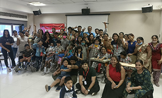 Happy moment with Adapt NGO children, Mumbai