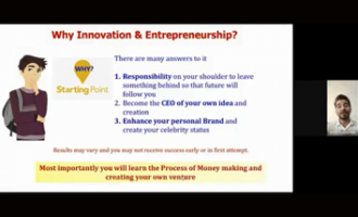 Student Innovations and Journey of a business Idea – An interactive webinar
