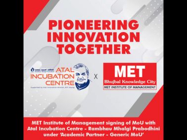 MET Joins hand with Atal Incubation Centre