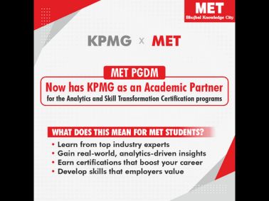 MET PGDM welcome KPMG as Academic Partner