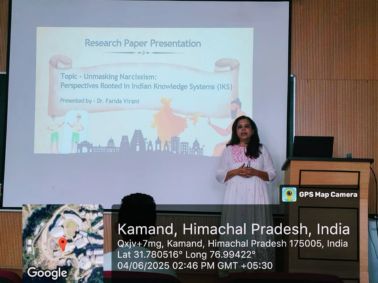 Dr. Virani presents Research Paper at IIT Mandi