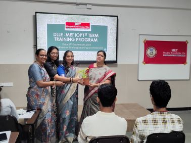 DLLE 1st Term Training at MET Institute of Pharmacy