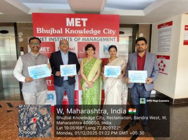 MET Research Excellence Recognised on Global Stage