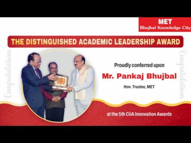 Pankaj Bhujbal Honoured with Academic Leadership Award