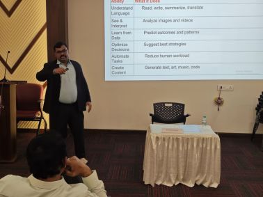 Faculty Achievement: Dr. Bandoo Chatale as Resource Person on AI