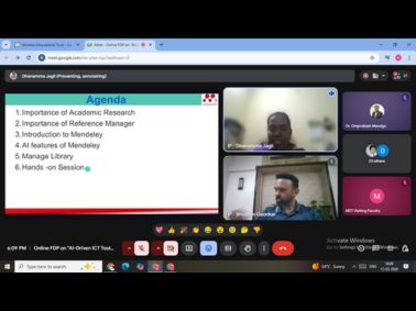 Online FDP on AI-Driven ICT Tools
