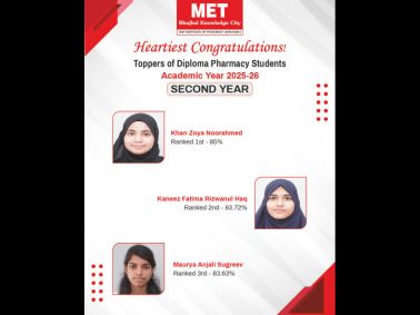 Second Year Diploma in Pharmacy Toppers 2025–26