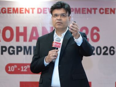 Mr. Dinesh Sharma Addresses PGPMBA Students