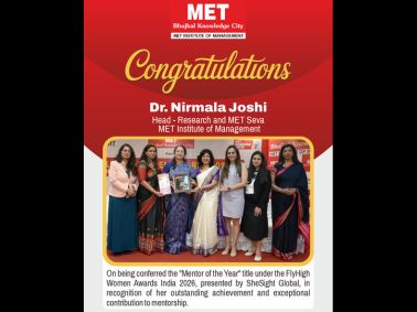 MET Academician conferred as Mentor of the Year
