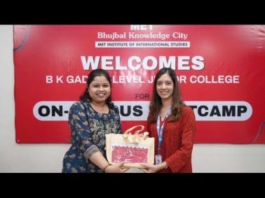MET IIS Hosts B K Gadia School for Bootcamp