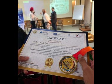 MET AMDC Student Darsh Patel Wins Best Project