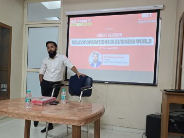Session on Role of Operations in Business World