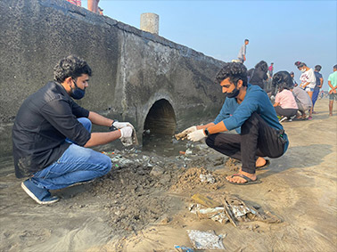 Beach Cleanup Drive by MET ICS