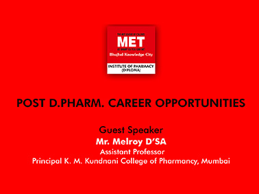 Post D. Pharm. Career Opportunities