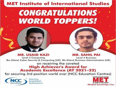 World Toppers at MET IIS