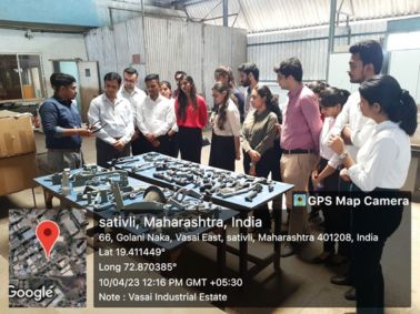 Industrial Visit to Vasai on 10 April 2023