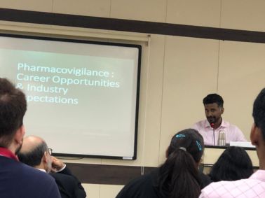 Final year students attending Pharmacovigilance unplugged