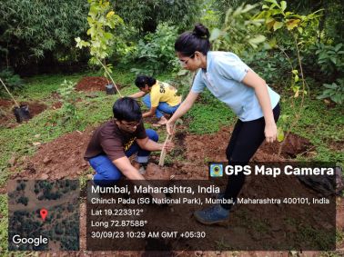 Tree plantation drive at SGNP