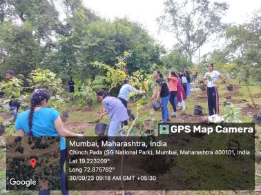 Tree plantation drive at SGNP