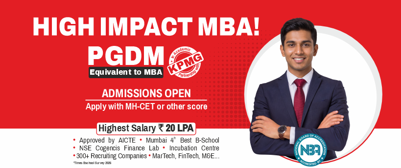 Post Graduate Diploma in Management - PGDM. AICTE Approved. NBA Accredited.