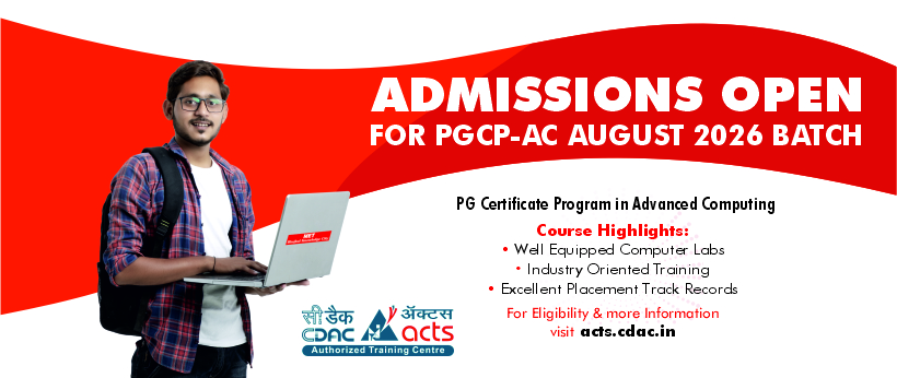 Post Graduate Certificate Programme in Advanced Computing (PGCP-AC)